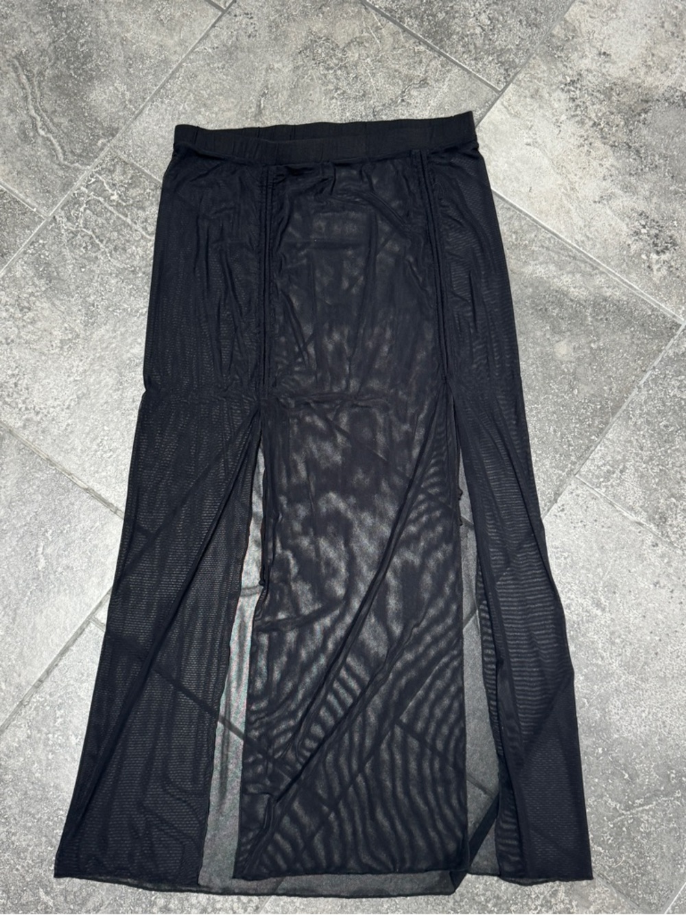 FOXBLOOD mesh maxi skirt